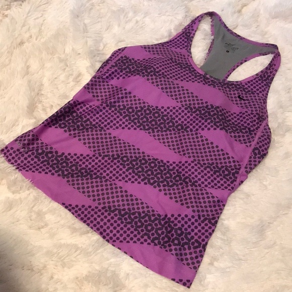 Nike Purple Drifit Racerback Active Tank - Picture 1 of 6